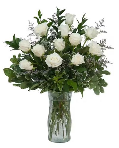 <p>White Roses are beautiful, elegant, and make a lovely gift.</p>
