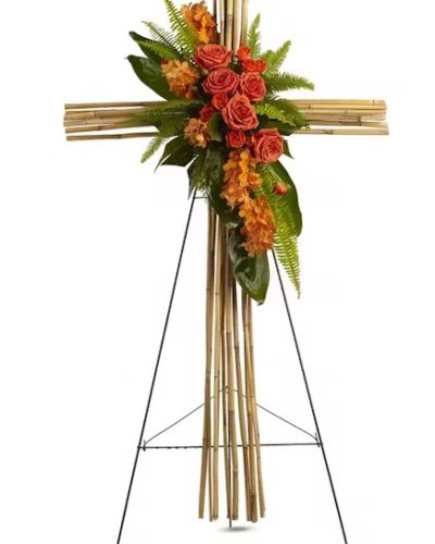 Acknowledging deep devotion, this unique cross is a simply stunning way to honor the deceased, while delivering a message of faith and hope to the mourning.
